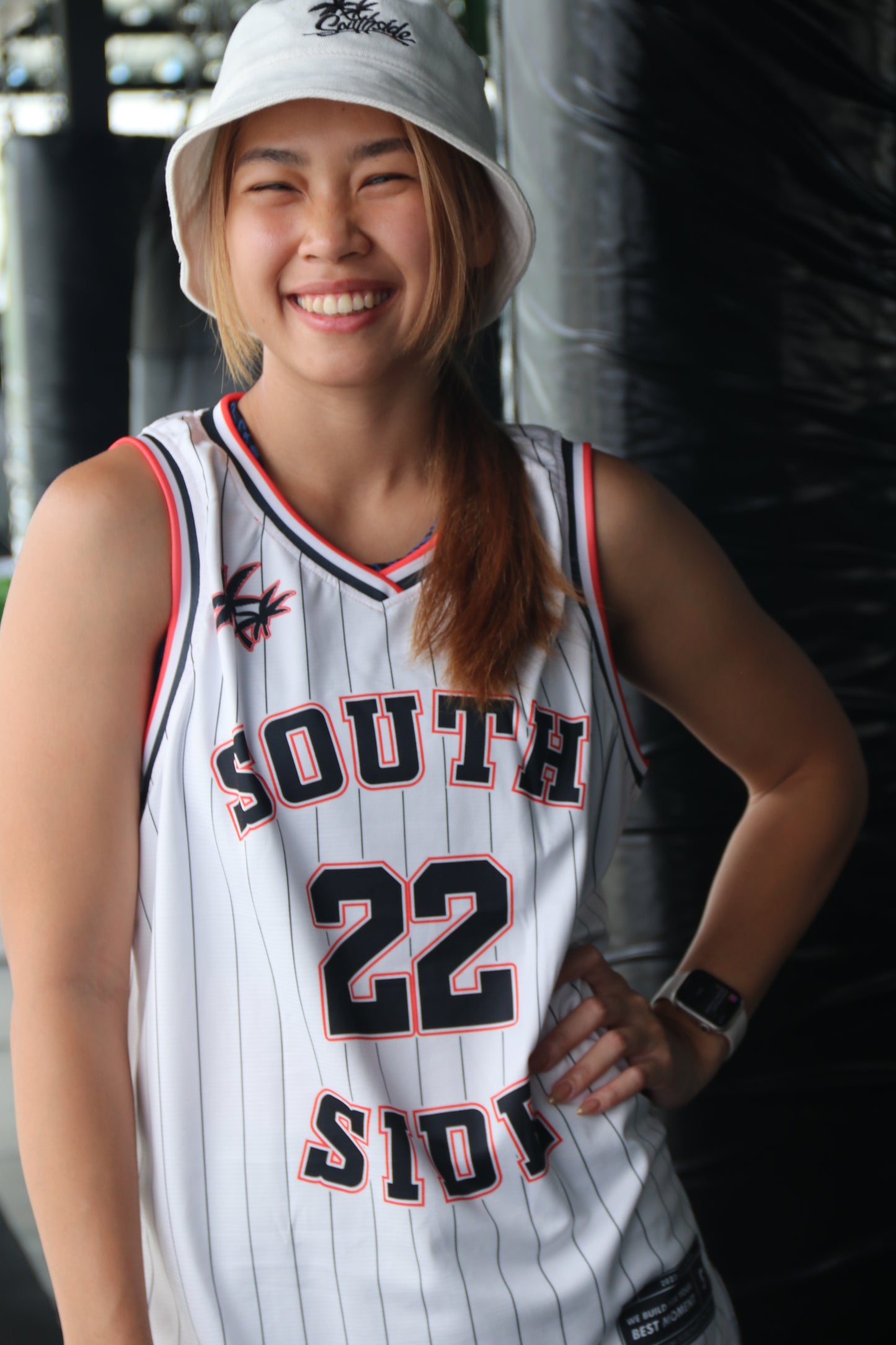 0005 Southside White Basketball Jersey