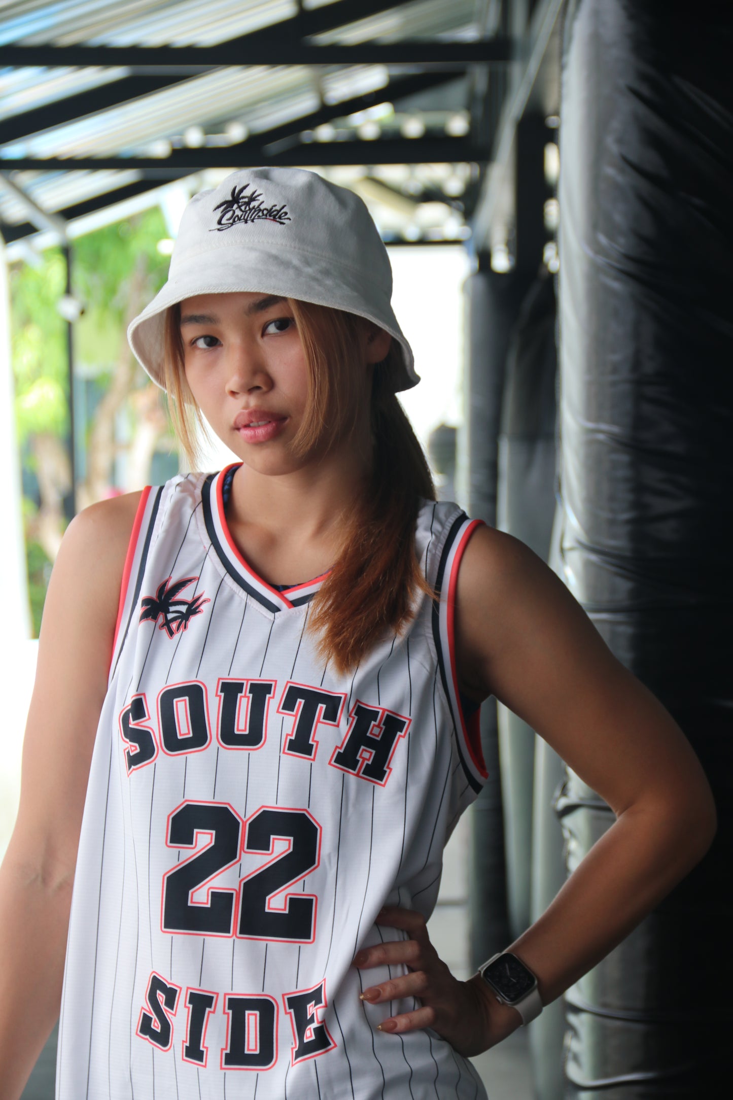 0005 Southside White Basketball Jersey