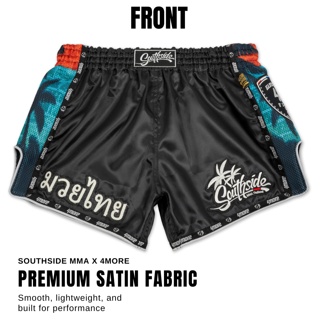 0001 Southside Limited Edition Black Muay Thai Shorts