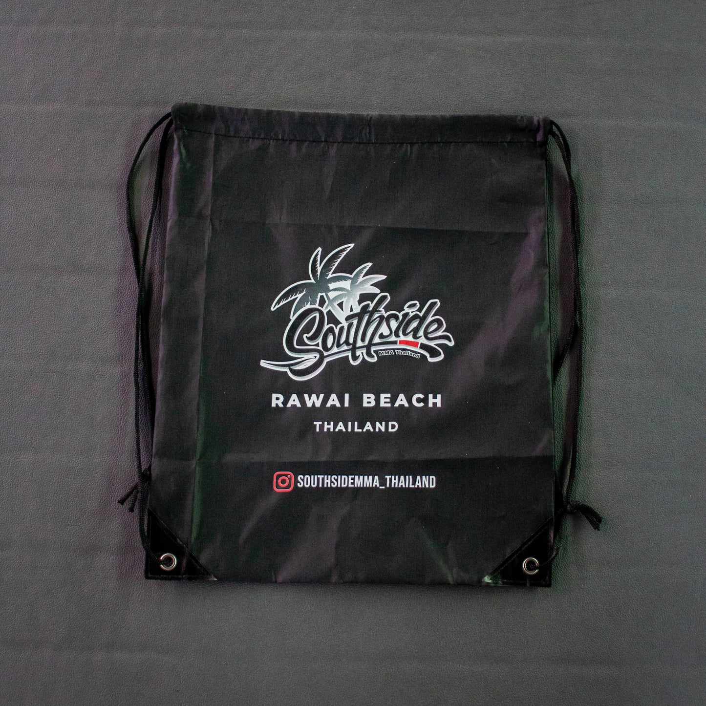 0015 Southside Classic Black Drawstring Bag