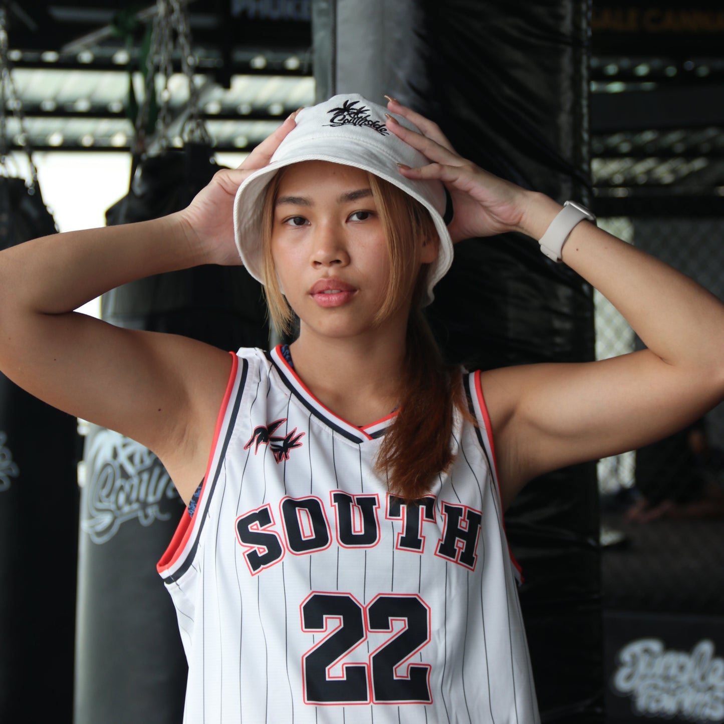 Southside Classic White Bucket Hat 3