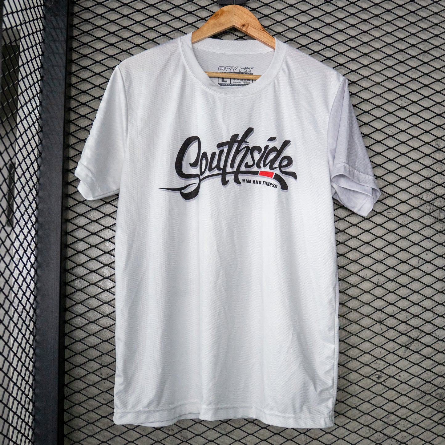 Southside MMA Dry Fit White Shirt Only Front