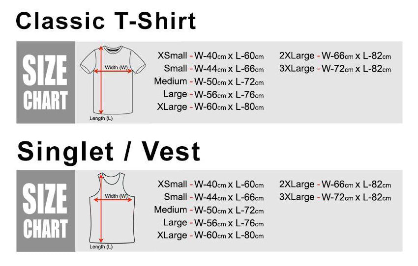 southside shirt size chart