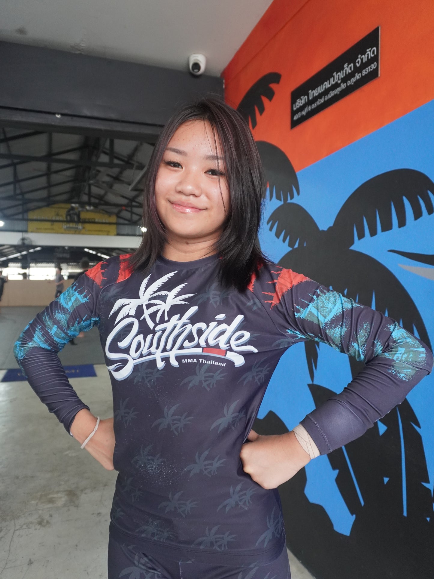 0001K Southside Long Sleeve Youth Rash Guard